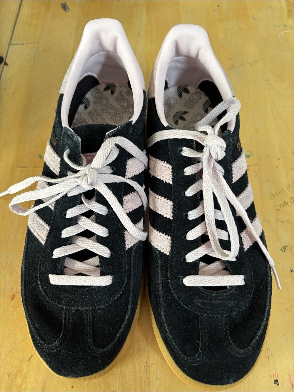 Adidas Spezial Samba Women’s Black and Light Pink Sneakees